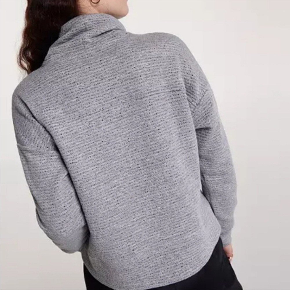 CALIA Lunar Funnel Gray Cowl Neck‎ Pullover Sweater Small Soft Cozy Athleisure - Picture 2 of 12